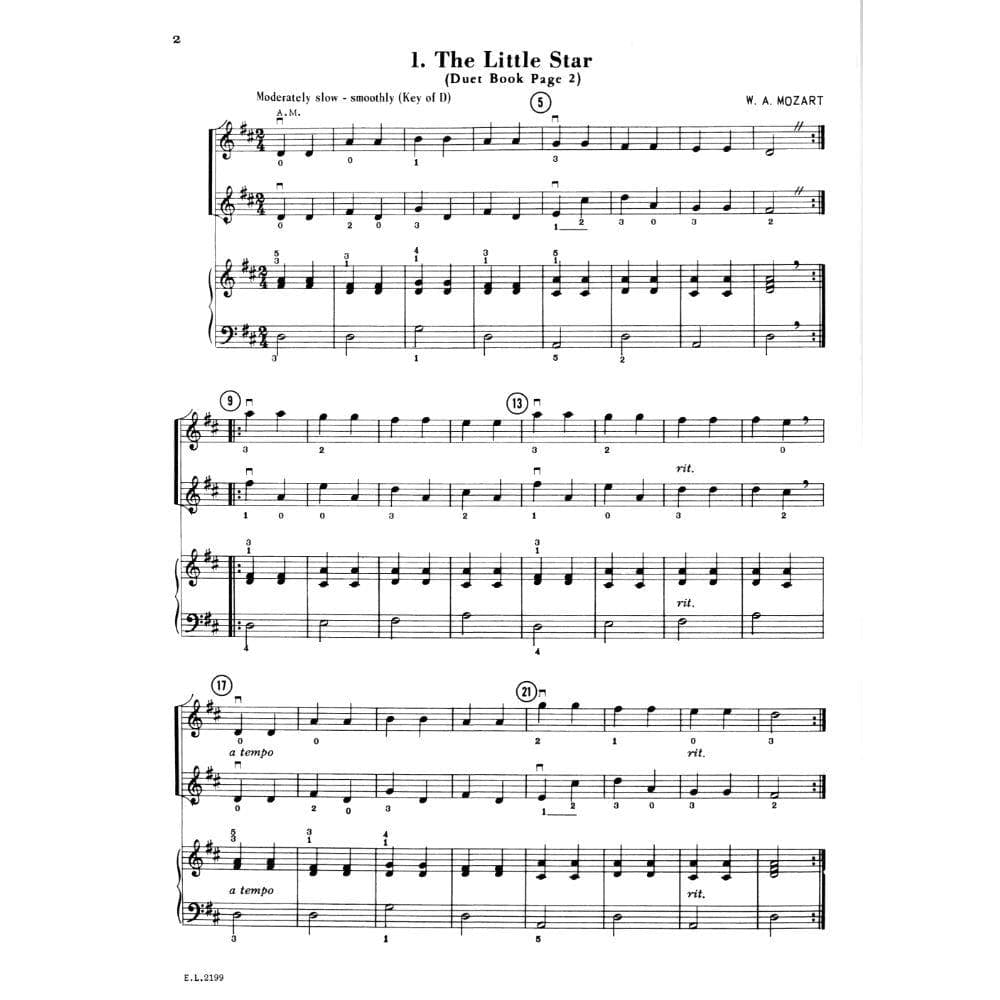 Applebaum, Samuel - Beautiful Music For Two String Instruments - Volume 1 for Piano Accompaniment - Belwin/Mills Publication