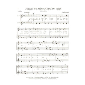 Traditional Christmas Duets, for Violin with CD Published by Santorella