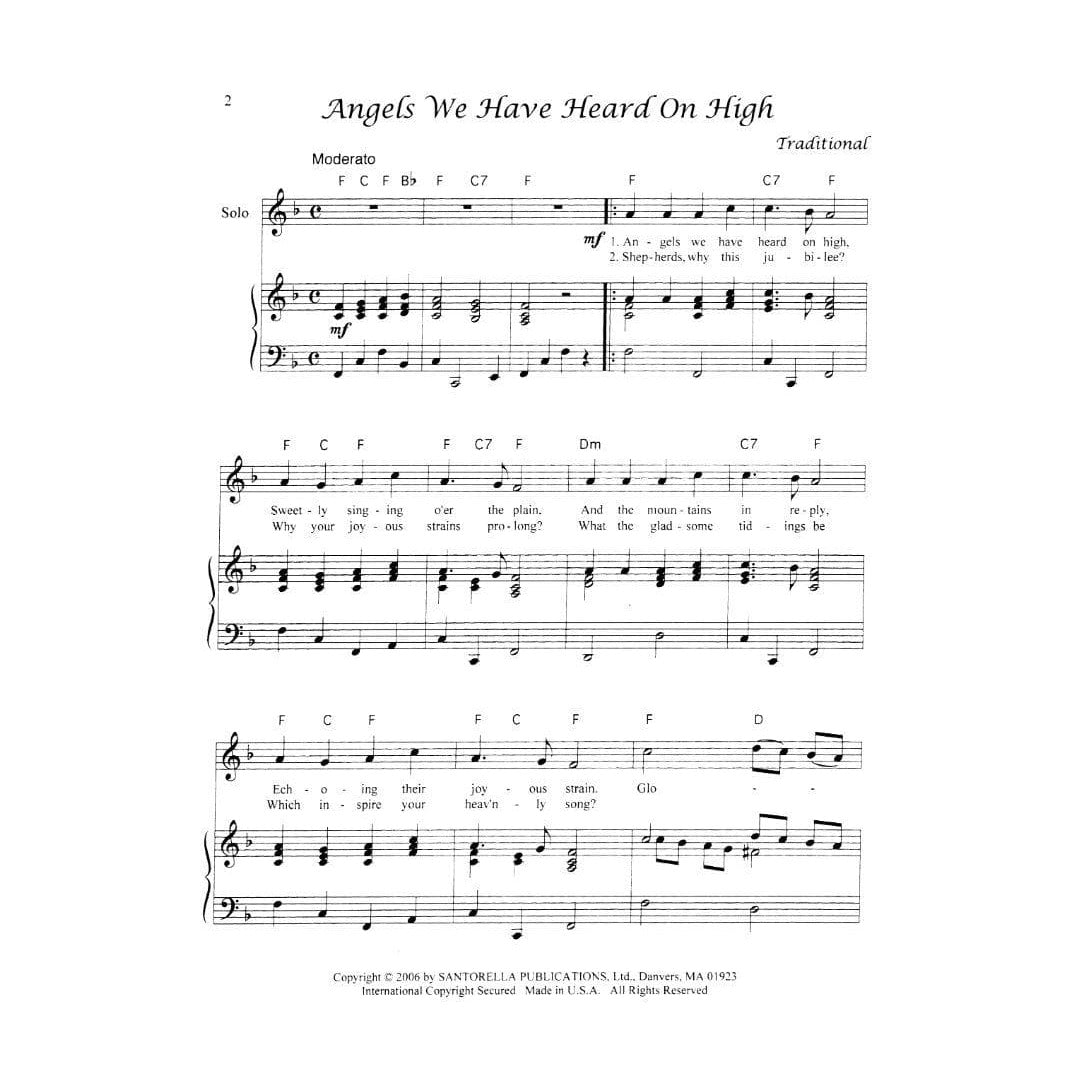 Traditional Christmas Duets, for Violin with Piano Accompaniment Published by Santorella