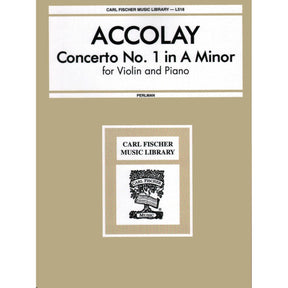 Accolay, JB - Concerto No 1 in a minor for Violin and Piano - Arranged by Perlman - Fischer Edition