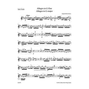 Fiocco, Joseph-Hector - Allegro in G Major for Violin and Piano - arranged by Kurt Sassmannshaus - Bärenreiter