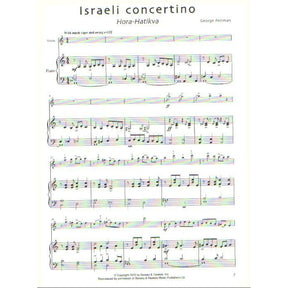 Perlman, George - Israeli Concertino - Violin and Piano - Hal Leonard Publications