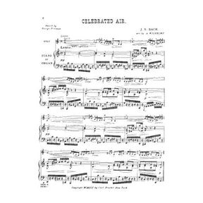 Bach, JS - Air on the G-string from Bach's Orchestral Suite No 3 - Violin and Piano - edited and arranged by August Wilhelmj - Carl Fischer