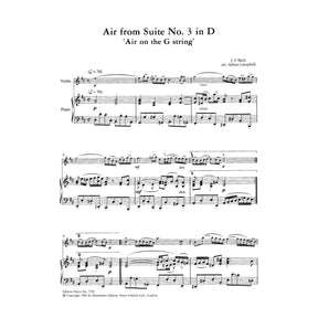 Bach, JS - Air on the G String BWV 1068 for Violin - Arranged by Campbell - Peters Edition