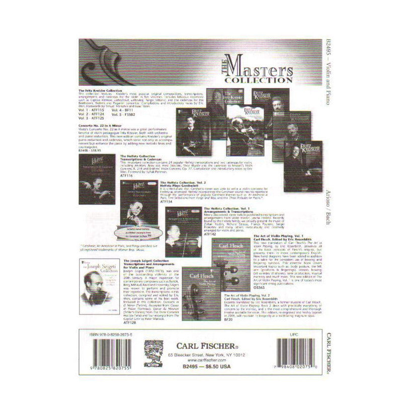 Bach, JS - Arioso from Cantata No 156 - Violin and Piano - arranged by Merle J Isaac - Carl Fischer