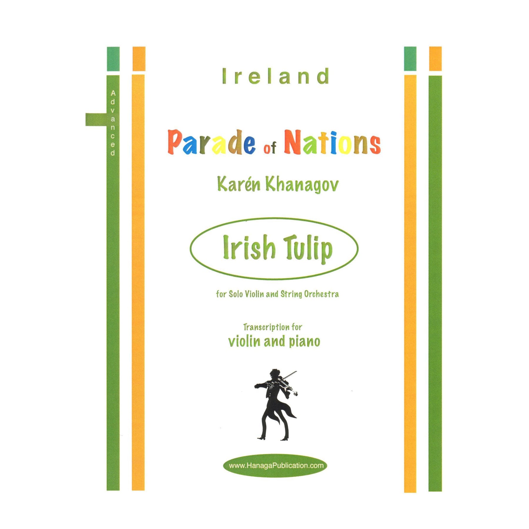 Khanagov, Karén - Irish Tulip - Ireland from Parade of Nations - for Violin and Piano - Hanaga Publication