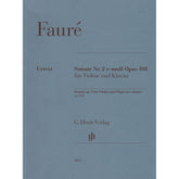 Faure, Gabriel - Sonata No. 2 in E minor, Opus 108 - for Violin and Piano - edited by Fabian Kolb - G Henle URTEXT