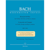 JS Bach - Violin Concerto No 2 in E Major, BWV 1042 - Violin and Piano - Andrew Manze - Barenreiter