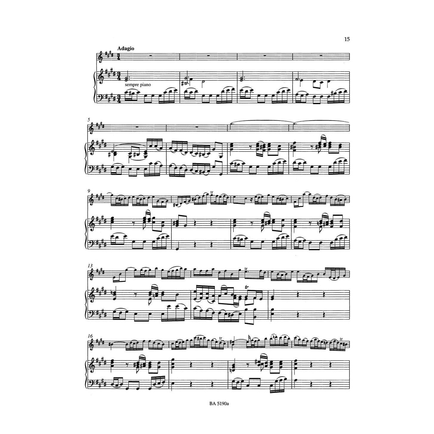 JS Bach - Violin Concerto No 2 in E Major, BWV 1042 - Violin and Piano - Andrew Manze - Barenreiter