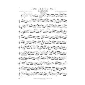 Bach, JS - Violin Concerto No 1 in A Minor, BWV 1041 - Violin and Piano - edited by Ivan Galamian - International Music Company