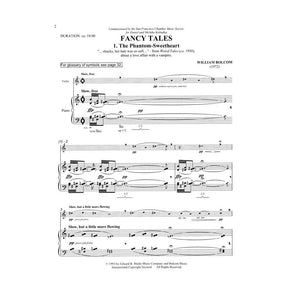 Bolcom, William - Fancy Tales - for Violin and Piano - Hal Leonard