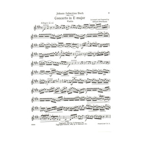 Bach, JS - Violin Concerto No 2 in E Major, BWV 1042 - Violin and Piano - edited by Herrmann - Schirmer