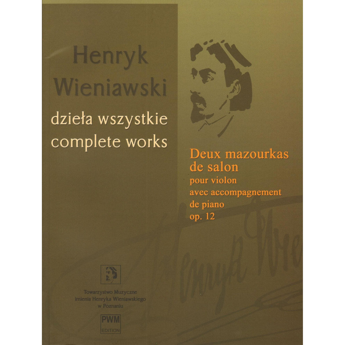 Wieniawski, Henryk - Two Mazurkas, Op. 12 - for Violin and Piano - edited by Zofia Chechlinska - PWM Edition