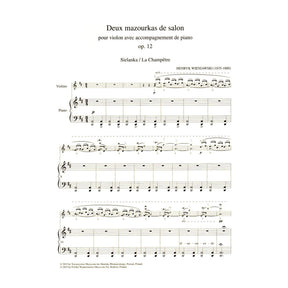 Wieniawski, Henryk - Two Mazurkas, Op. 12 - for Violin and Piano - edited by Zofia Chechlinska - PWM Edition