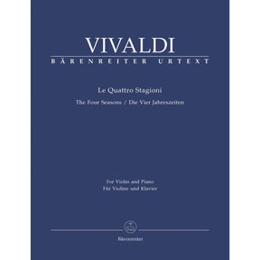 Vivaldi, Antonio - Four Seasons ( Complete ) For Violin and Piano URTEXT Published by Barenreiter