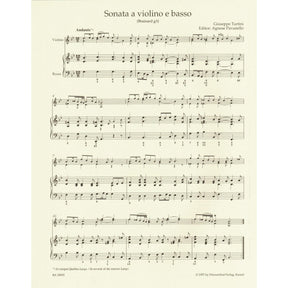 Tartini, Giuseppe - Sonata in G minor ("Devil's Trill") - for Violin and Basso continuo - Barenreiter URTEXT