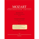 Mozart, WA - Concerto No 2 in D Major, K 211 - Violin and Piano - edited by Christoph Hellmut Mahling - Bärenreiter Verlag URTEXT