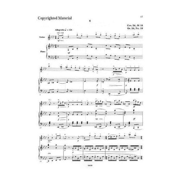 Shostakovich, Dmitri - Ten Preludes, Op 34 - Violin and Piano - arranged by Dmitri Tsyganov - DSCH Edition