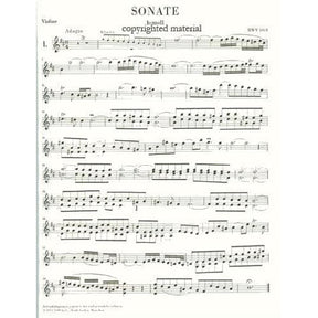 Bach, JS - Six Sonatas, BWV 1014 - 1019 - Violin and Piano - edited by Hans Eppstein - G Henle Verlag URTEXT