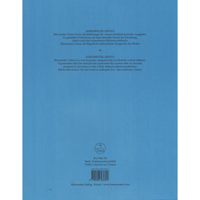 Bach, J.S. - Concerto in G minor, BWV 1056 - for Violin and Piano - Barenreiter URTEXT Edition