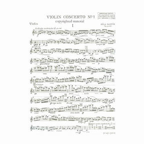 Bartok, Bela - Concerto No 1 Op posth Sz 48a for Violin and Piano - Boosey & Hawkes Edition