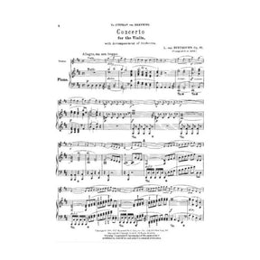 Beethoven, Ludwig - Concerto in D Major Op 61 - Violin and Piano Accompaniment - edited by  Schradieck - Schirmer Edition