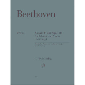 Beethoven, Ludwig - Violin Sonata No 5 in F Major, Op 24 "Spring" - Violin and Piano - edited by Max Rostal - Henle Verlag URTEXT Edition
