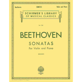 Beethoven, Ludwig - 10 Sonatas Complete for Violin and Piano - arranged by Adolf Brodsky - Schirmer Edition