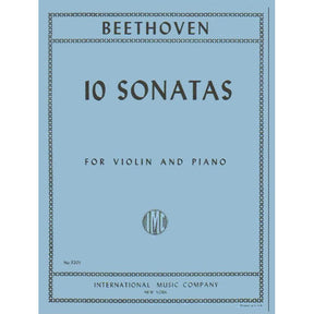 Beethoven, Ludwig - 10 Sonatas (Complete) - Violin and Piano - edited by Zino Francescatti - International Edition