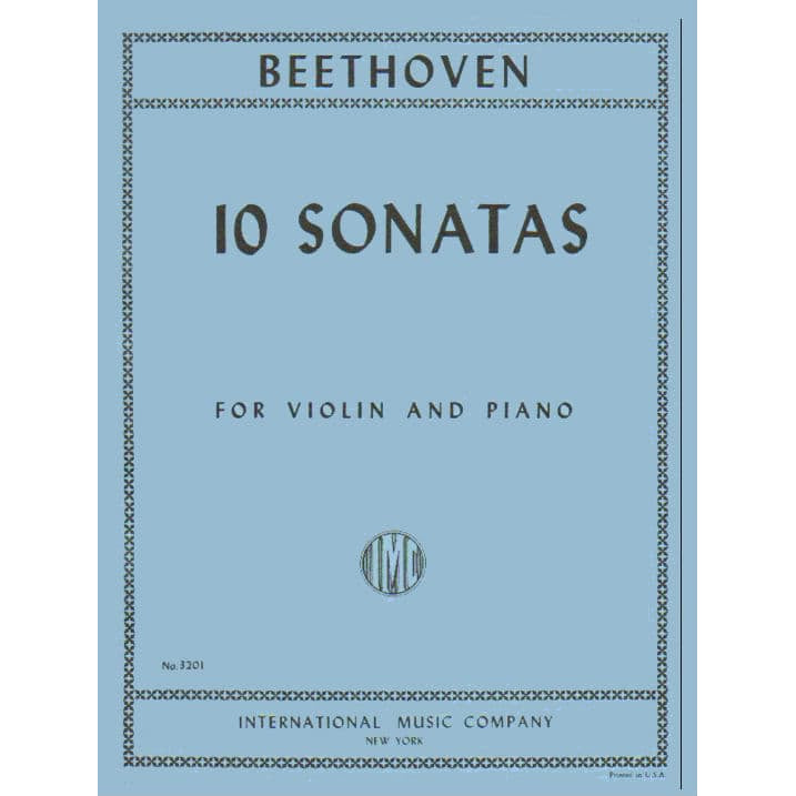 Beethoven, Ludwig - 10 Sonatas (Complete) - Violin and Piano - edited by Zino Francescatti - International Edition