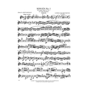 Beethoven, Ludwig - 10 Sonatas (Complete) - Violin and Piano - edited by Fritz Kreisler - International Edition
