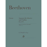 Beethoven, Ludwig - 10 Sonatas Volume 2 No 6-10 - Violin and Piano - edited by Max Rostal - Henle Verlag URTEXT Edition