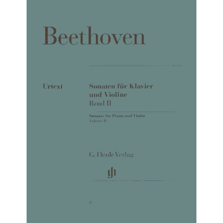 Beethoven, Ludwig - 10 Sonatas Volume 2 No 6-10 - Violin and Piano - edited by Max Rostal - Henle Verlag URTEXT Edition