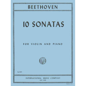 Beethoven, Ludwig  - 10 Sonatas (Complete) - Violin and Piano - edited by Joseph Joachim - International Edition