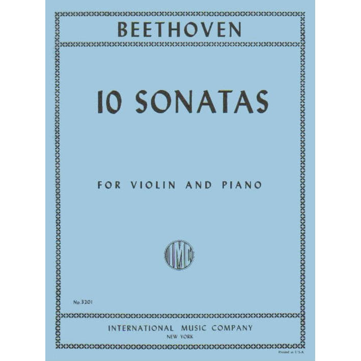 Beethoven, Ludwig  - 10 Sonatas (Complete) - Violin and Piano - edited by Joseph Joachim - International Edition