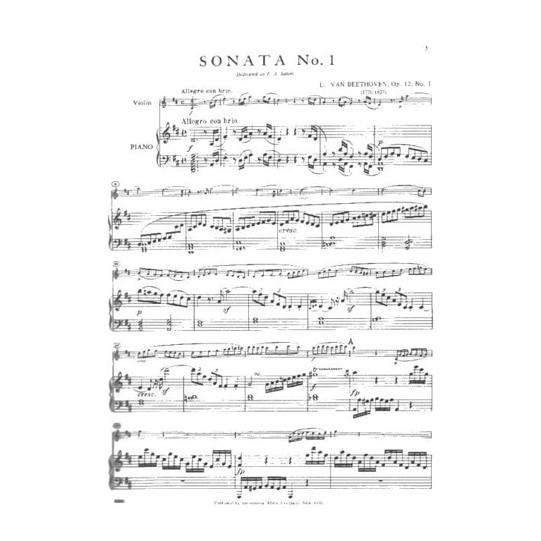 Beethoven, Ludwig  - 10 Sonatas (Complete) - Violin and Piano - edited by Joseph Joachim - International Edition