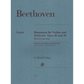 Beethoven, Ludwig - Two Romances, Op 40 and 50 - Violin and Piano - edited by Wolfgang Schneiderhan - G Henle Verlag URTEXT