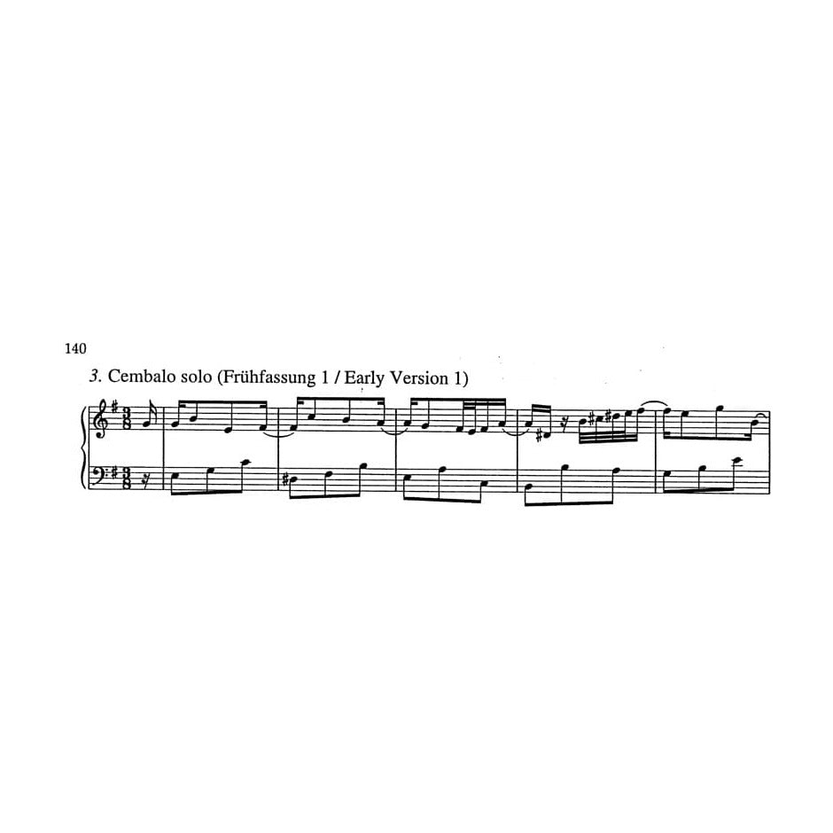 Bach, JS - Six Sonatas, BVW 1014-1019 - Violin and Piano - edited by Peter Wollny and Andrew Manze - Bärenreiter Verlag URTEXT