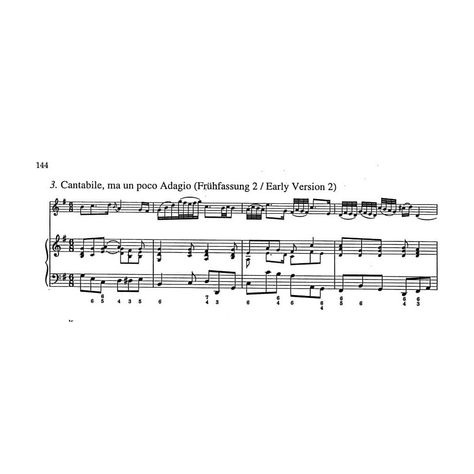 Bach, JS - Six Sonatas, BVW 1014-1019 - Violin and Piano - edited by Peter Wollny and Andrew Manze - Bärenreiter Verlag URTEXT