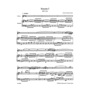 Bach, JS - Six Sonatas, BVW 1014-1019 - Violin and Piano - edited by Peter Wollny and Andrew Manze - Bärenreiter Verlag URTEXT