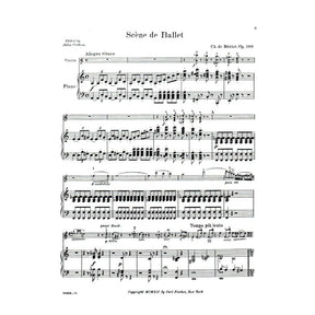 Beriot, Charles De - Scene De Ballet Op 100 for Violin and Piano - Arranged by Centano - Fischer Edition