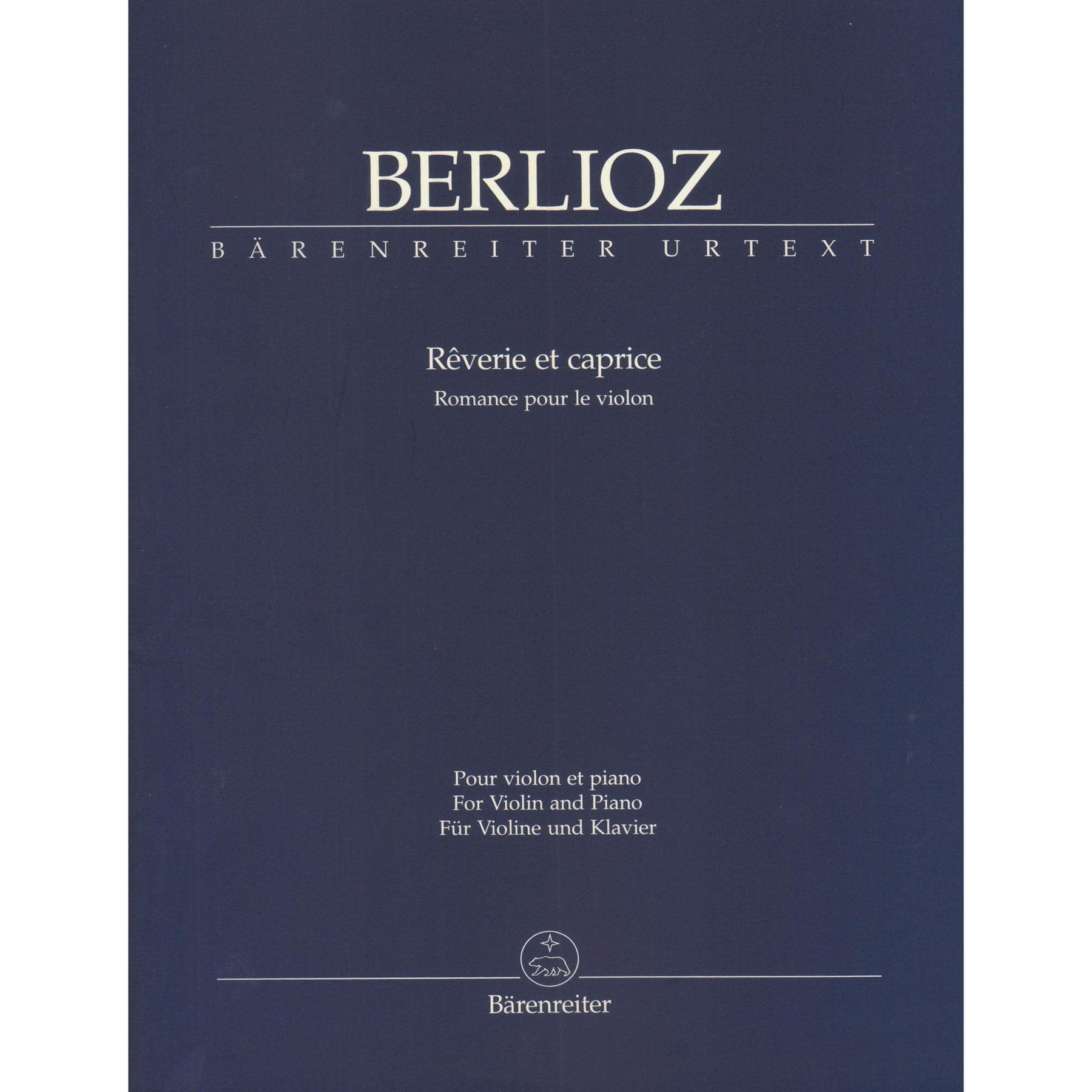 Berlioz-Reverie et Caprice for Violin and Piano
