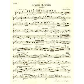 Berlioz-Reverie et Caprice for Violin and Piano