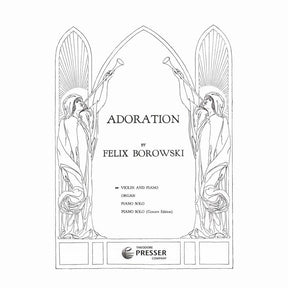 Borowski, Felix - Adoration for Violin and Piano - Theodore Presser Publication