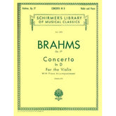 Brahms - Concerto in D for the Violin, Op 77 - edited by Efrem Zimbalist - G Schirmer