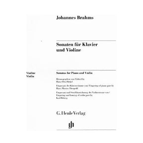 Brahms - Sonatas for Violin and Piano Op 78, 100, 108  - edited by Hans Otto Hiekel - G Henle Verlag