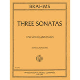 Brahms -Three Sonatas for Violin and Piano - edite by Ivan Galamian - International Music Company