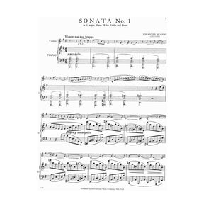 Brahms -Three Sonatas for Violin and Piano - edite by Ivan Galamian - International Music Company
