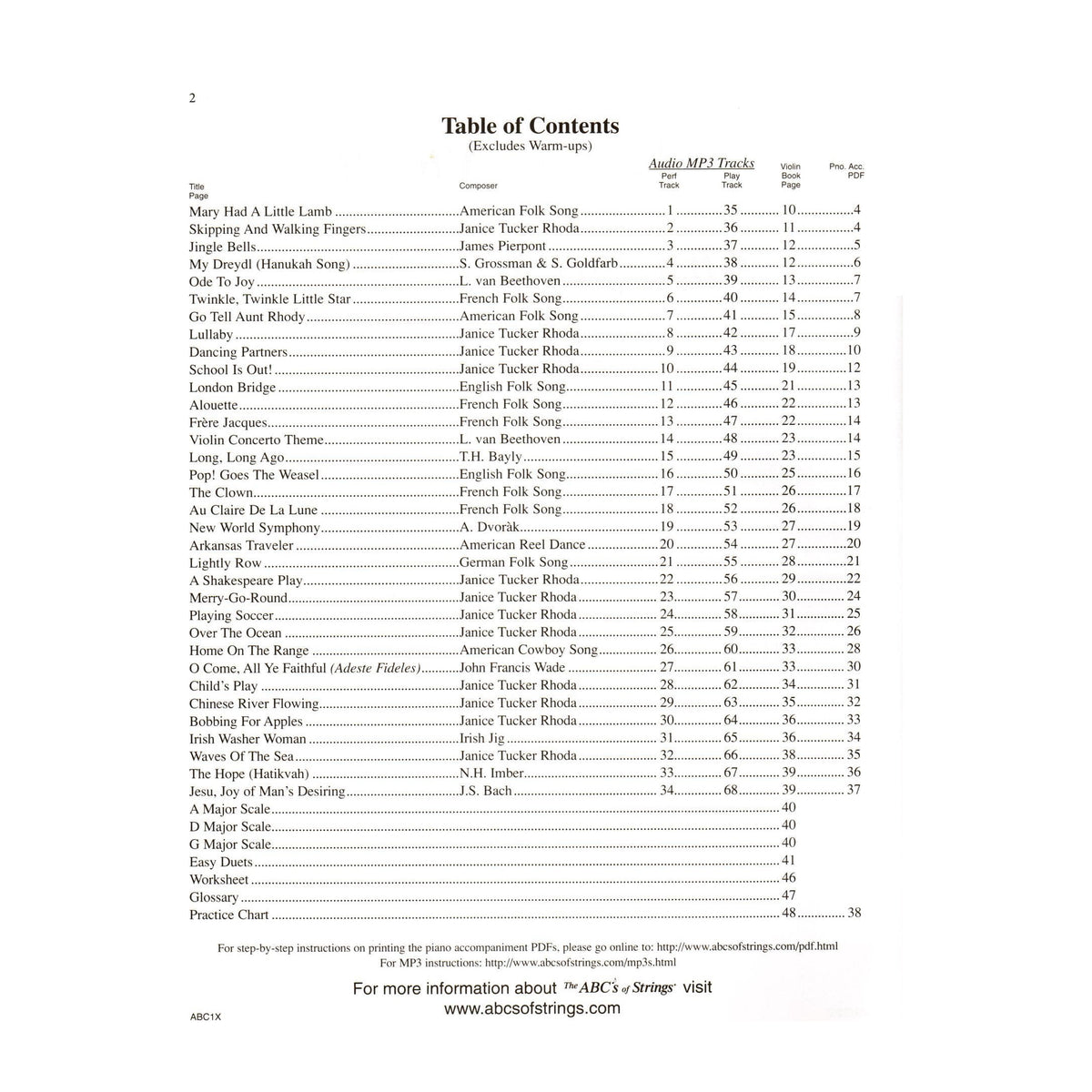 Rhoda, Janice Tucker - The ABCs of Violin for the Absolute Beginner, Book 1 - with Online Audio & Accompaniment - Carl Fischer Edition