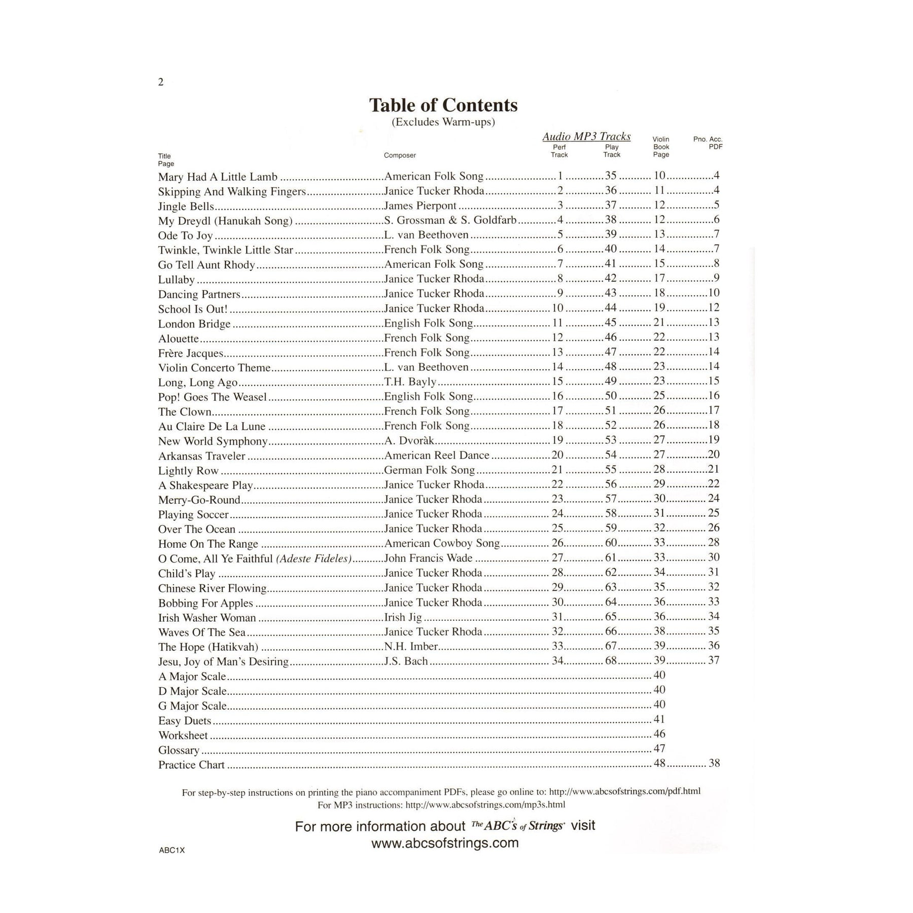 Rhoda, Janice Tucker - The ABCs of Violin for the Absolute Beginner, Book 1 - with Online Audio & Accompaniment - Carl Fischer Edition